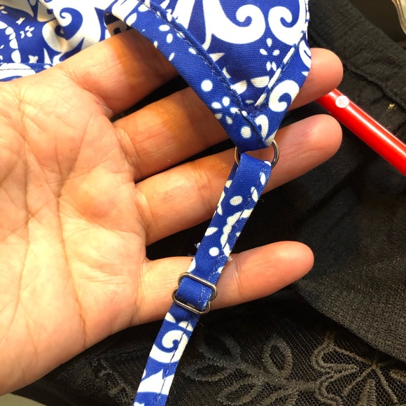 NWOT - V Neck Spaghetti Straps Tank Top - blue - L - Picture 5 of 5